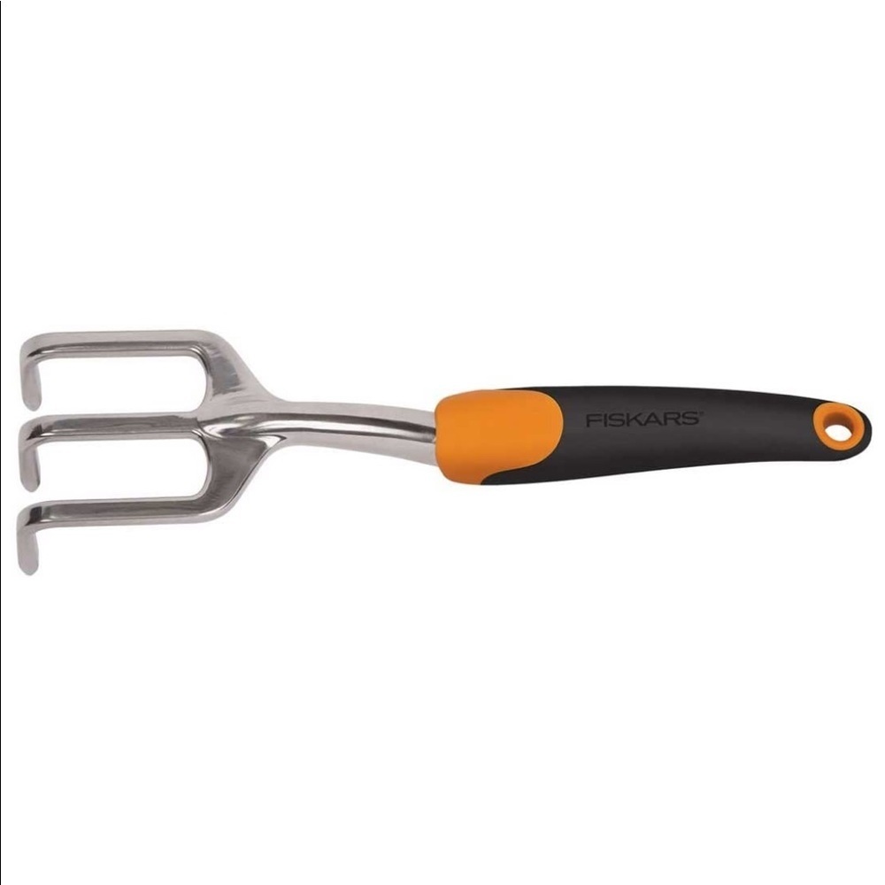 Fiskars Hand Rake Cultivator Soil Prep & Weeding